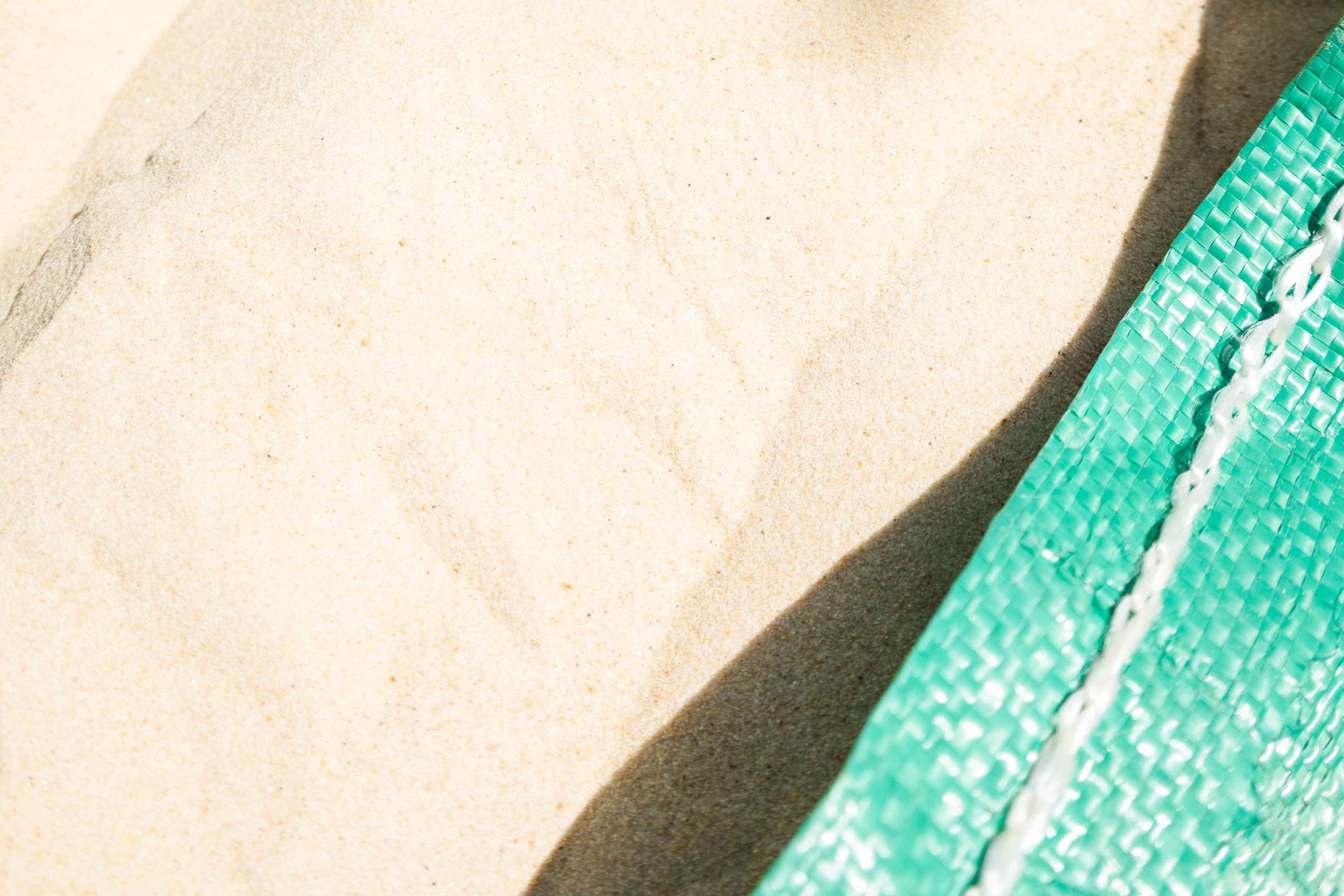 Bulk bag of play sand close up