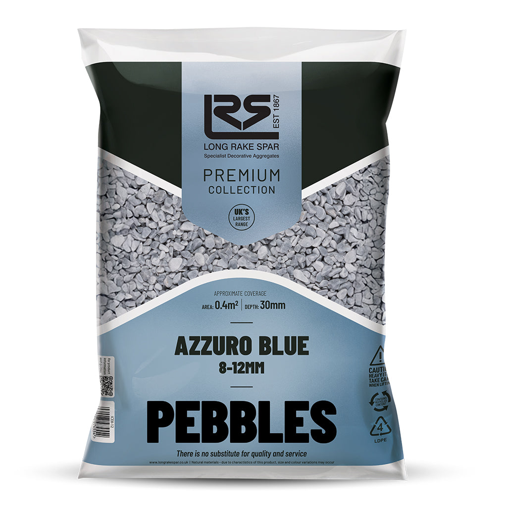 Azzuro Blue Marble 8-12mm