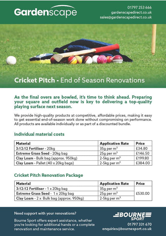 Cricket Renovation Package - Gardenscapedirect
