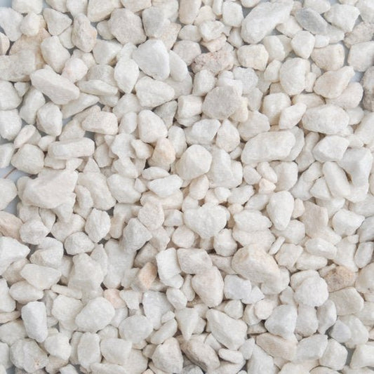 Polar White Chippings 8 - 11mm - Gardenscapedirect
